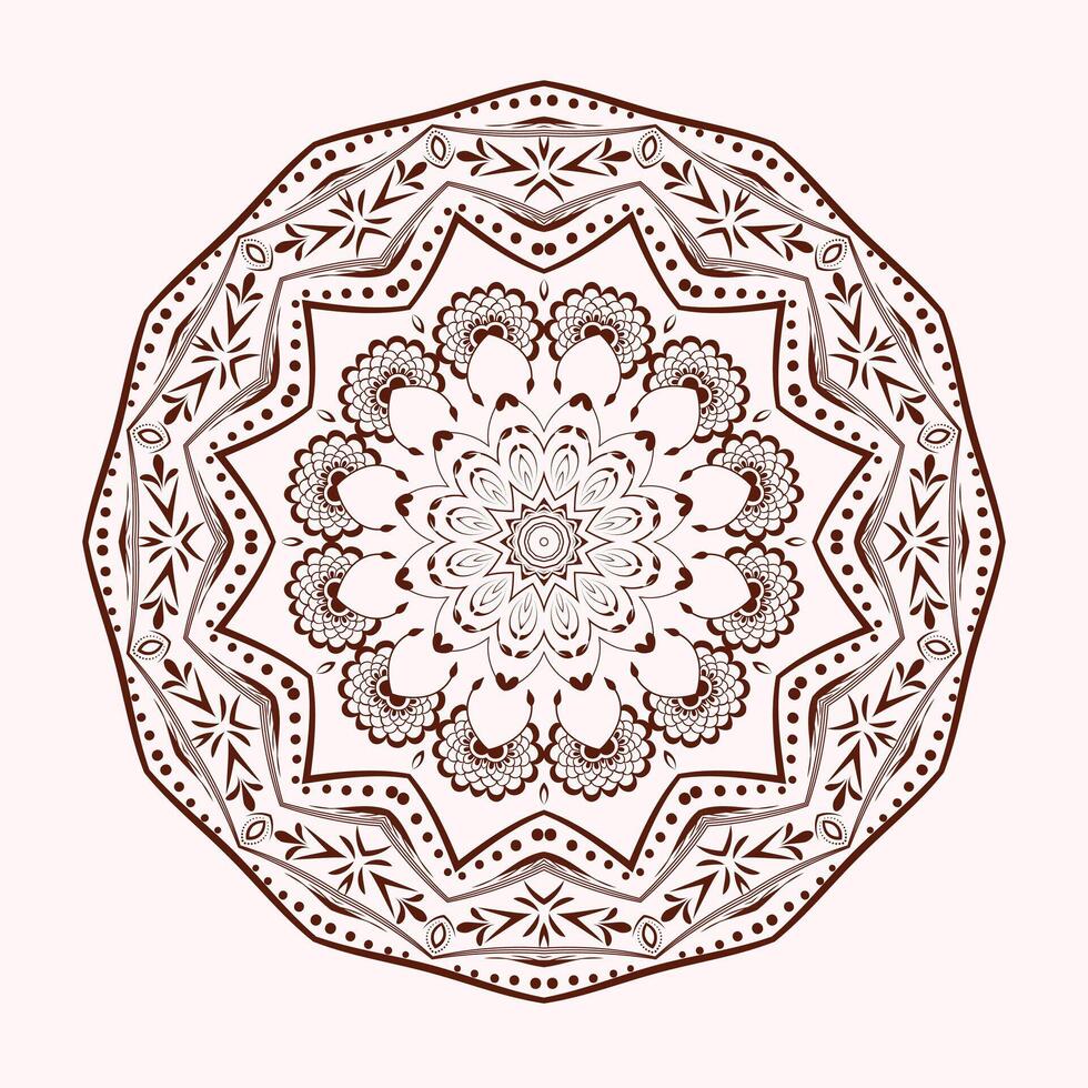 kreativ Vektor golden Blumen- Arabisch Mandala Hintergrund Vorlage
