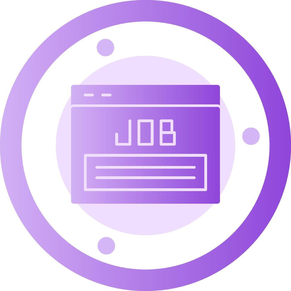 Job Auflistung Glyphe Gradient Symbol vektor