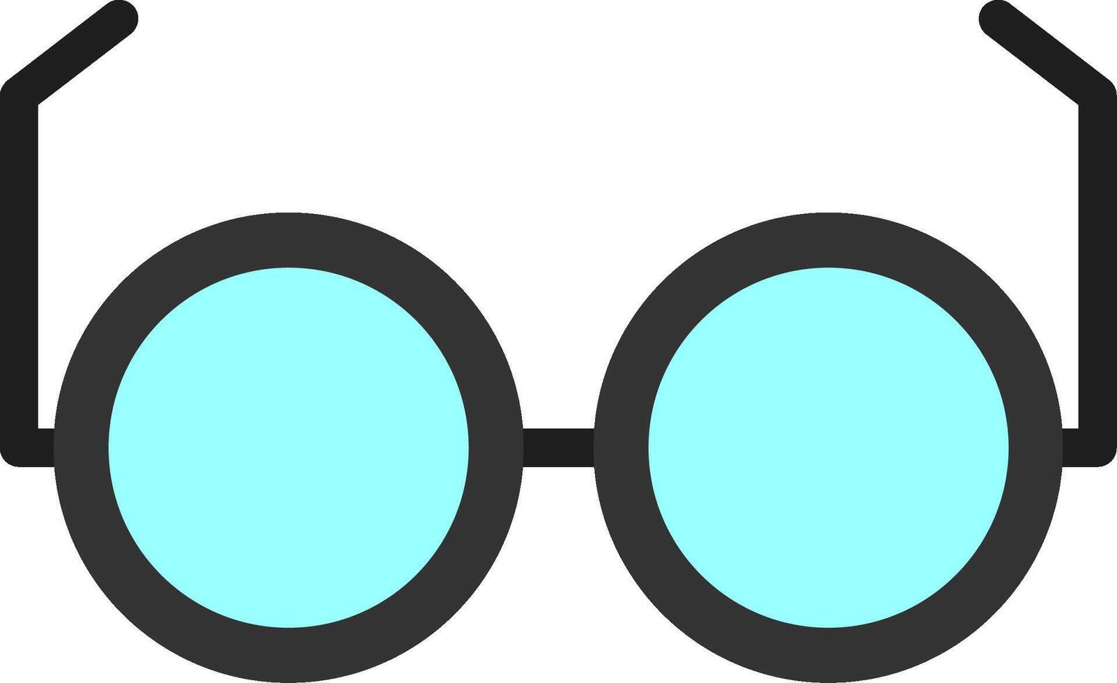 Brille flaches Symbol vektor
