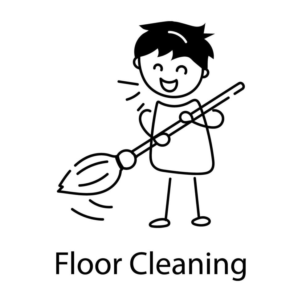 modisch Fußboden Reinigung vektor