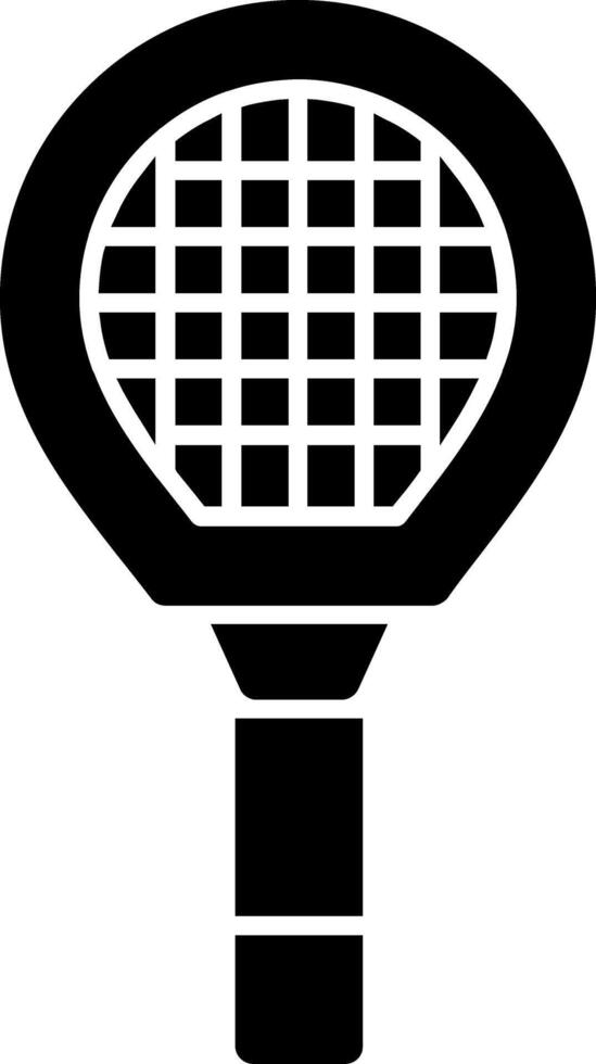 Badminton Schläger Glyphe Symbol vektor