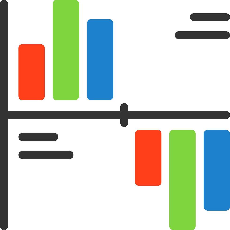 Flaches Symbol für Gantt-Diagramm vektor