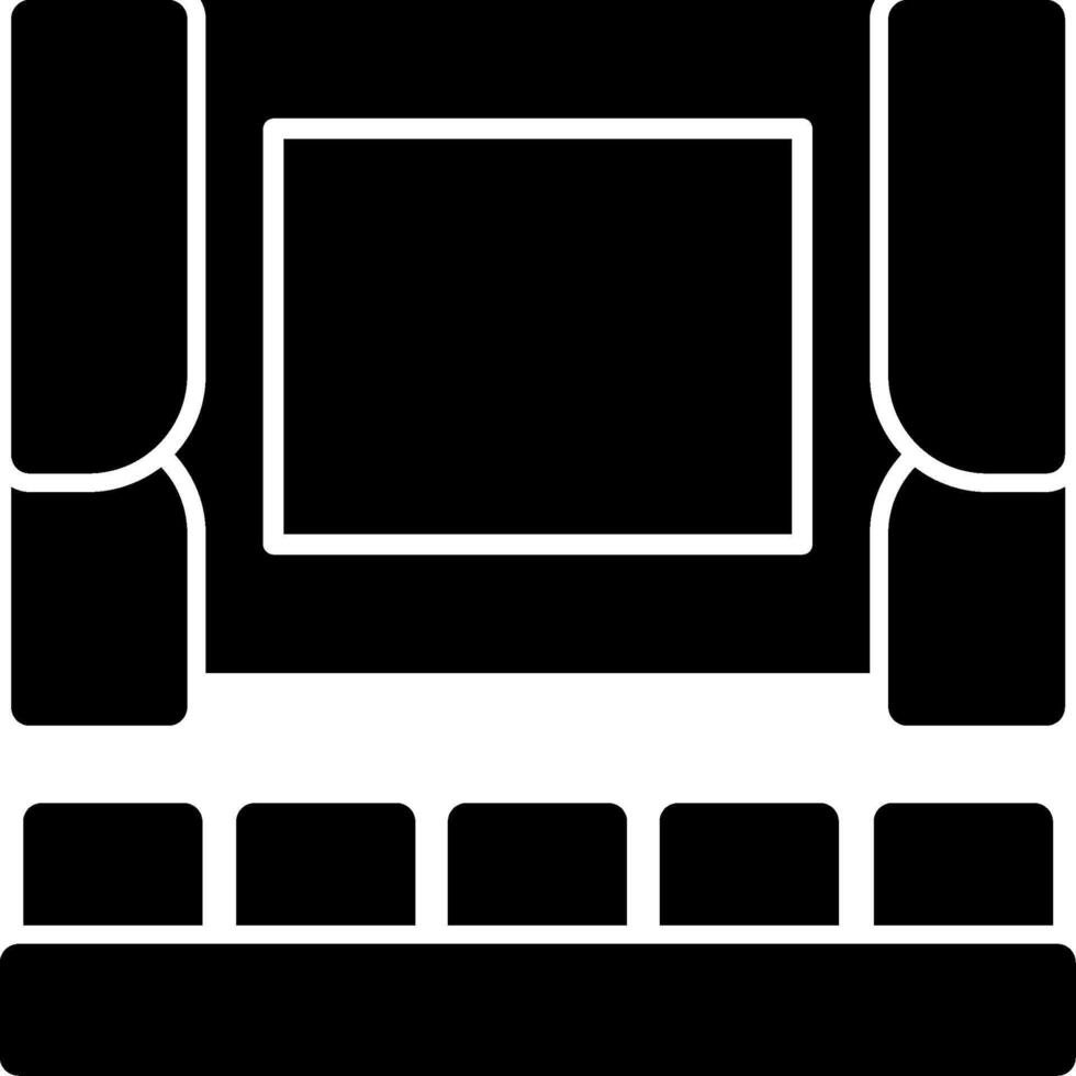 Kino-Glyphe-Symbol vektor