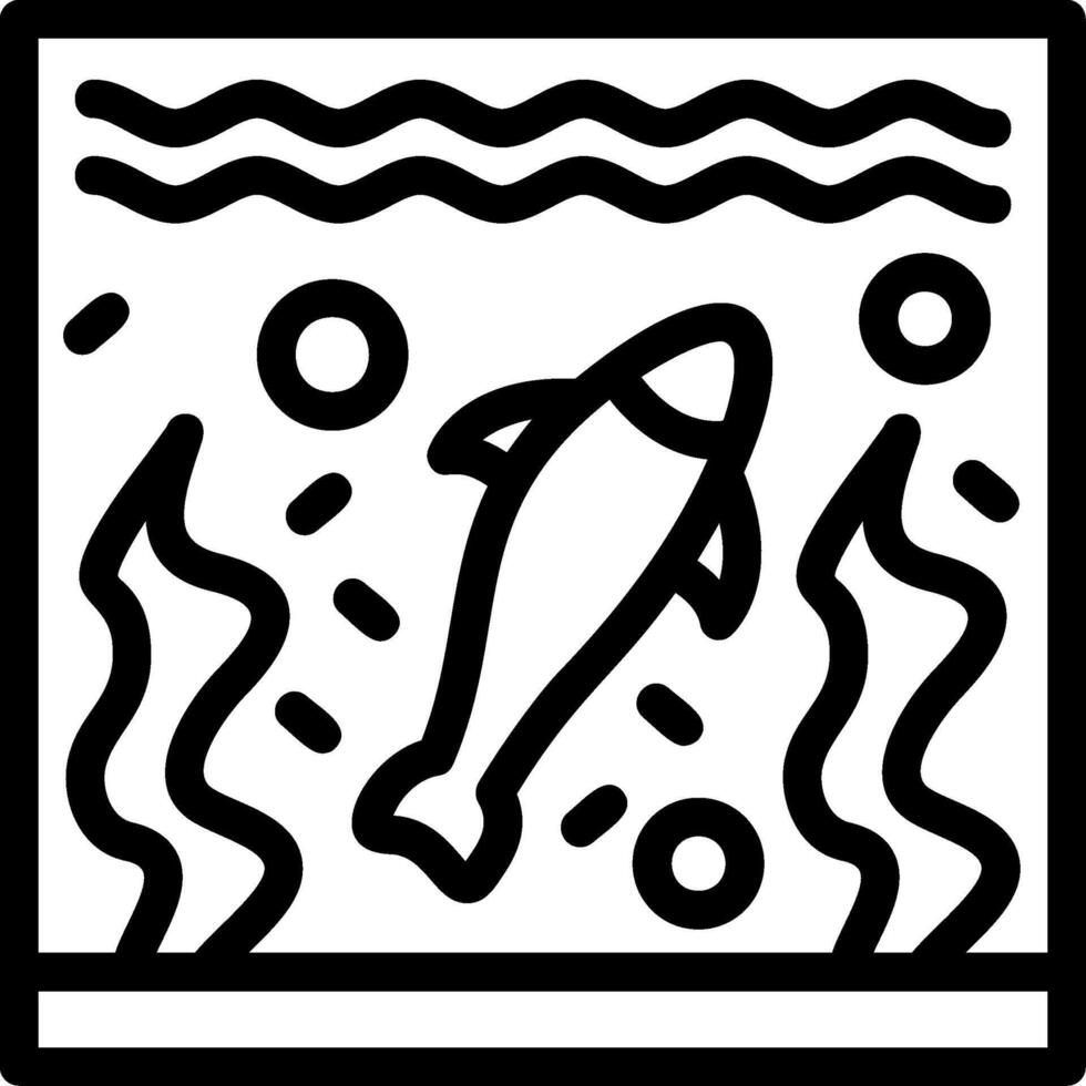 Symbol für die Aquarienlinie vektor