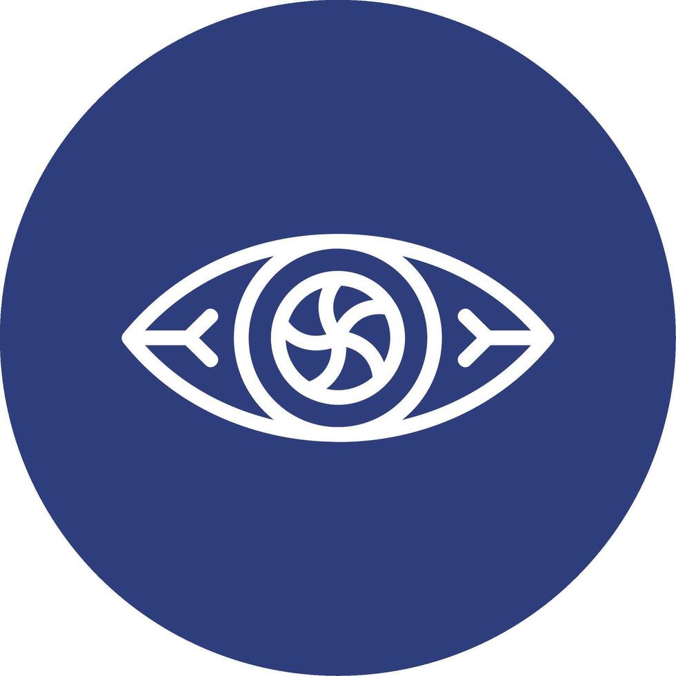 Vision Wirbel Gliederung Kreis Symbol vektor