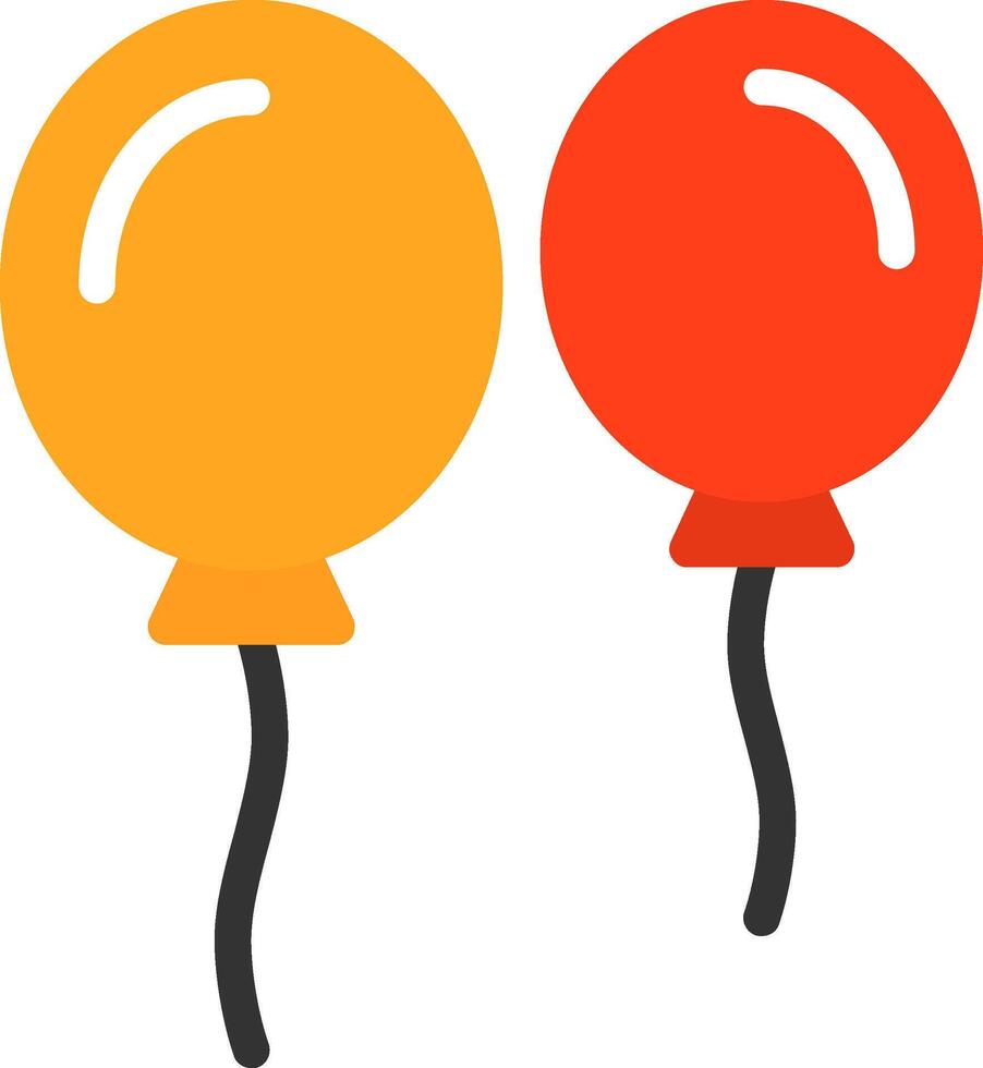 Ballon flaches Symbol vektor