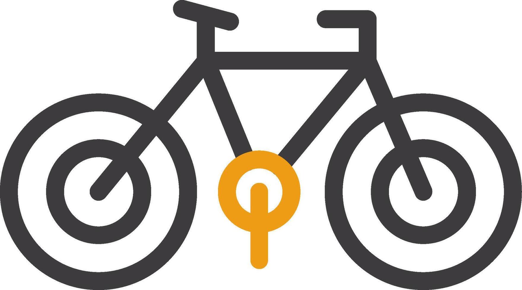 Fahrrad zwei Farbe Symbol vektor