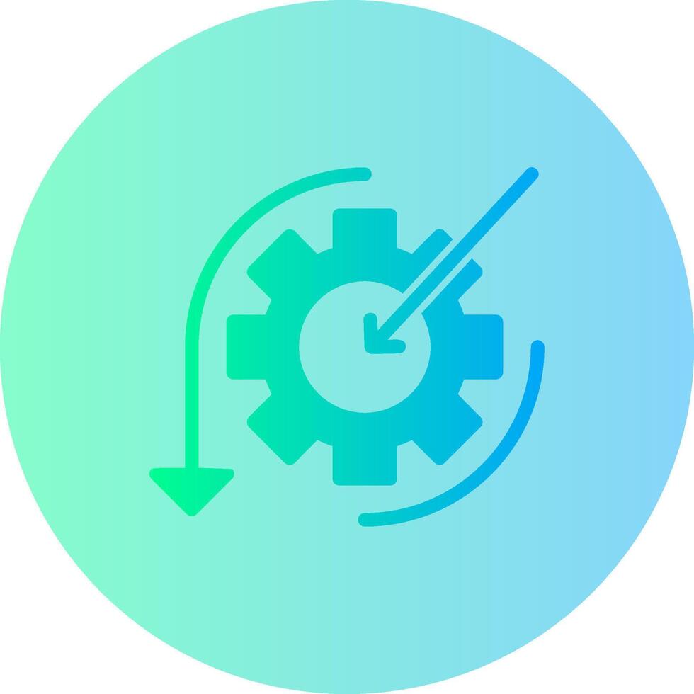 omfattning lutning cirkel ikon vektor