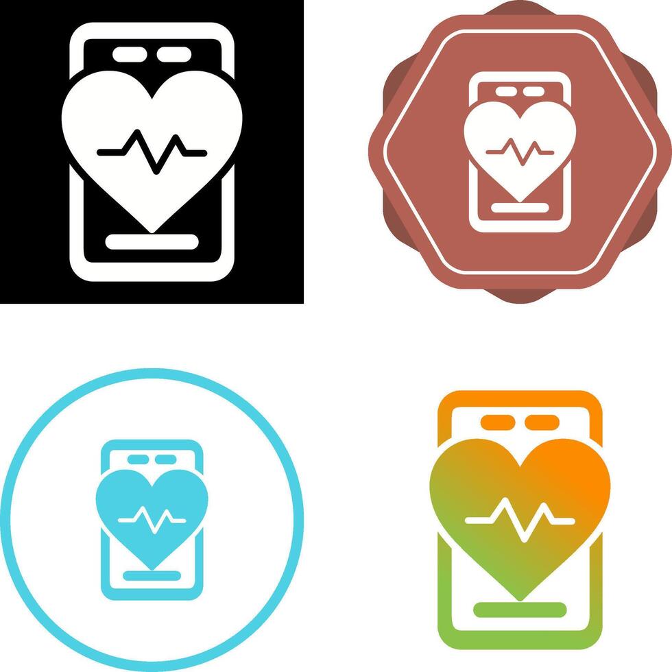 Gesundheit App Vektor Symbol