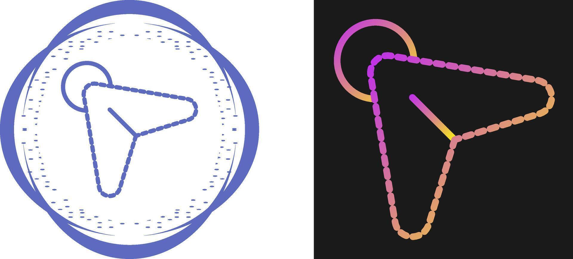 Klicken Sie auf das Vektorsymbol vektor