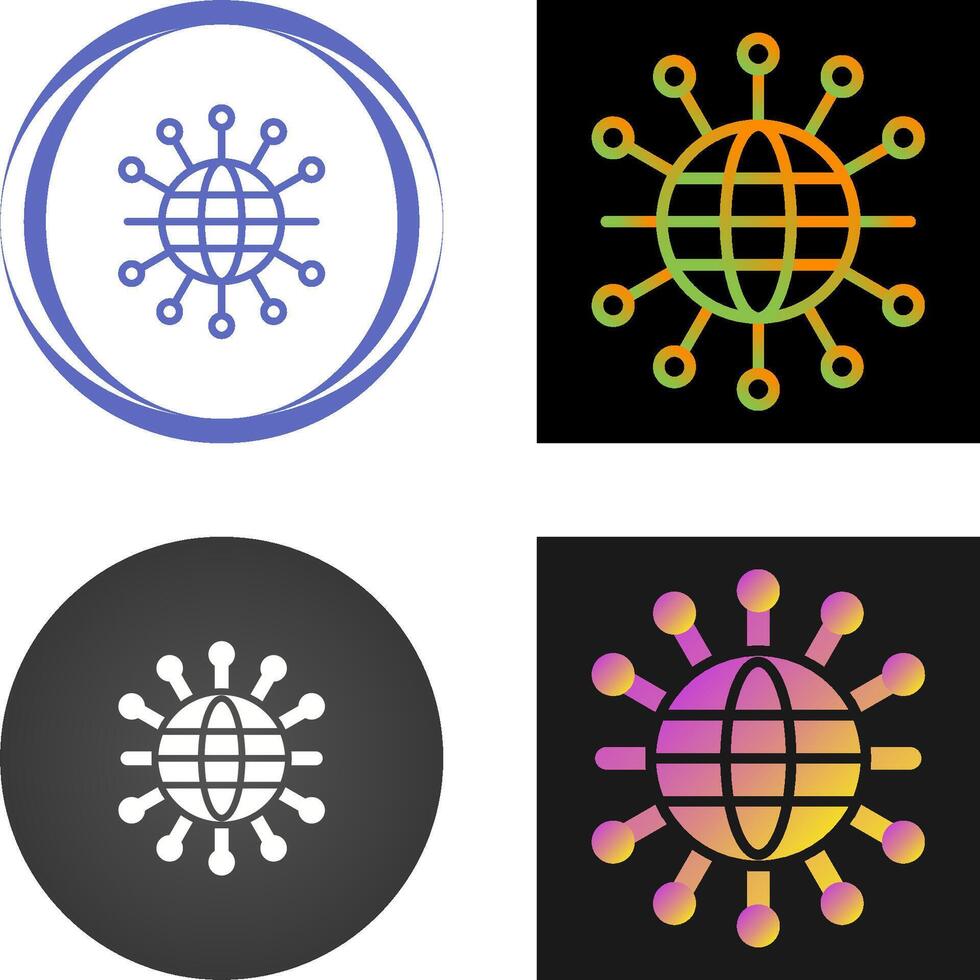 nätverk topologi vektor ikon