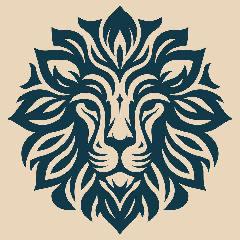 Illustration Vektor Grafik von Löwe Kopf Muster Design. perfekt zum ein Unternehmen Logo.