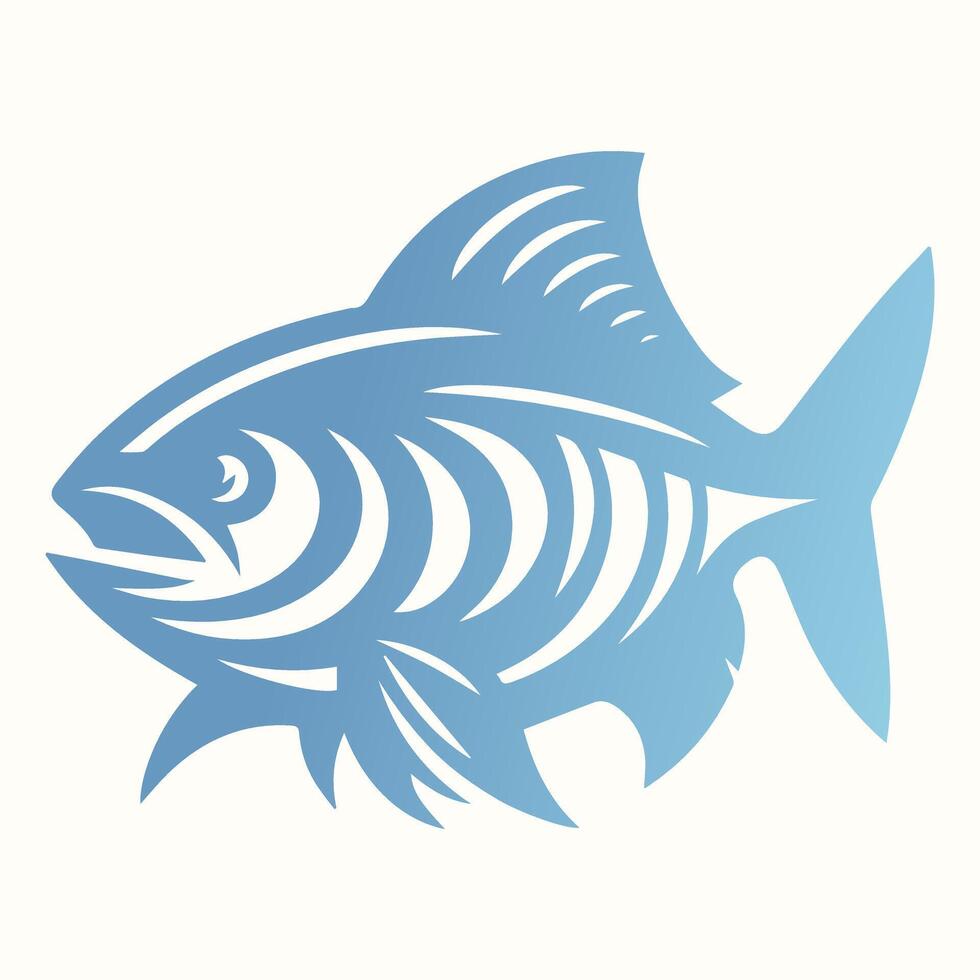 Illustration Vektor Kunst von Fisch Illustration Muster. perfekt zum Logo Design.