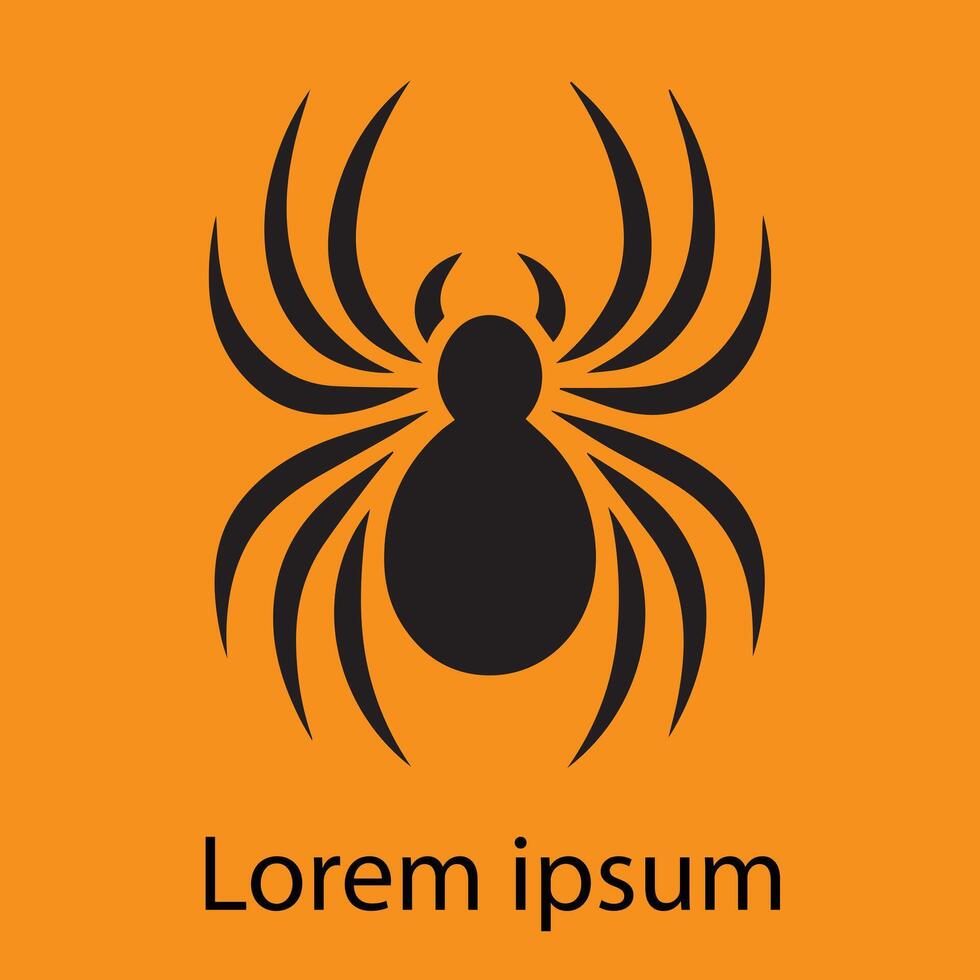 Spindel logotyp för företag eller konstverk vektor