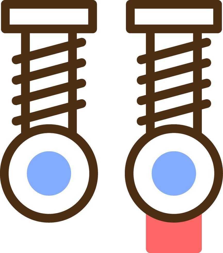 Maschine Teile Farbe gefüllt Symbol vektor