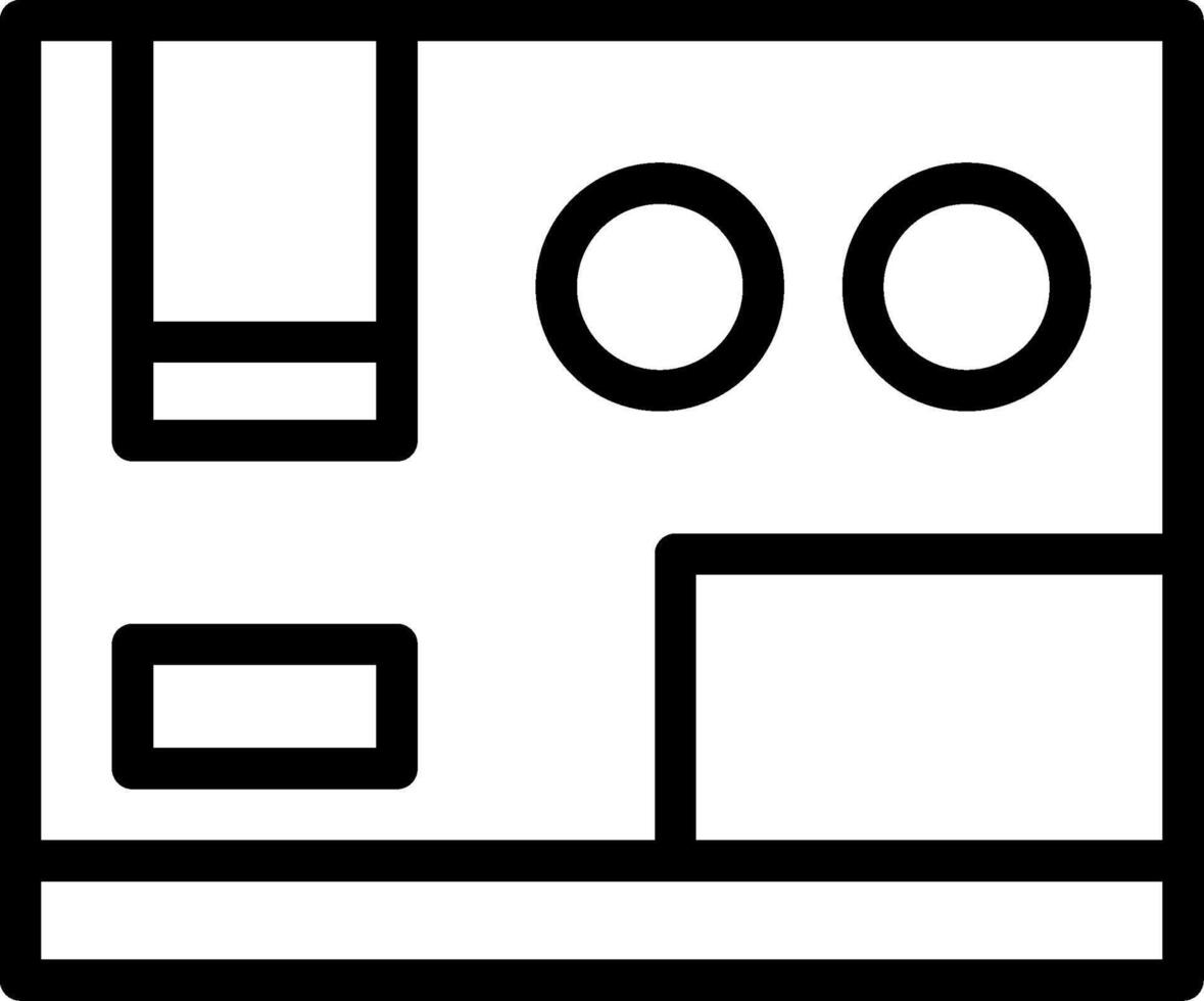 Verpackung Box Linie Symbol vektor