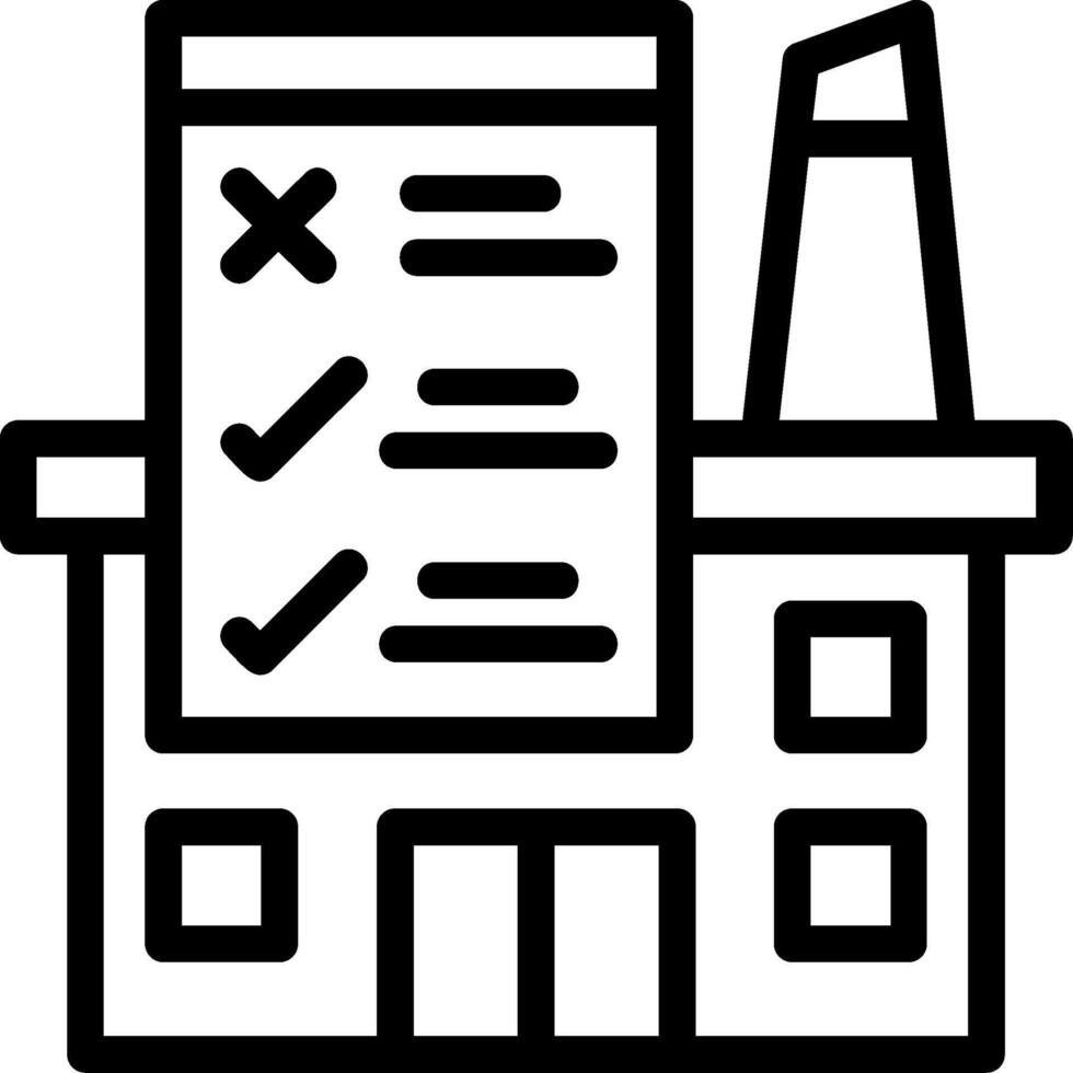 Industrie Standards Linie Symbol vektor