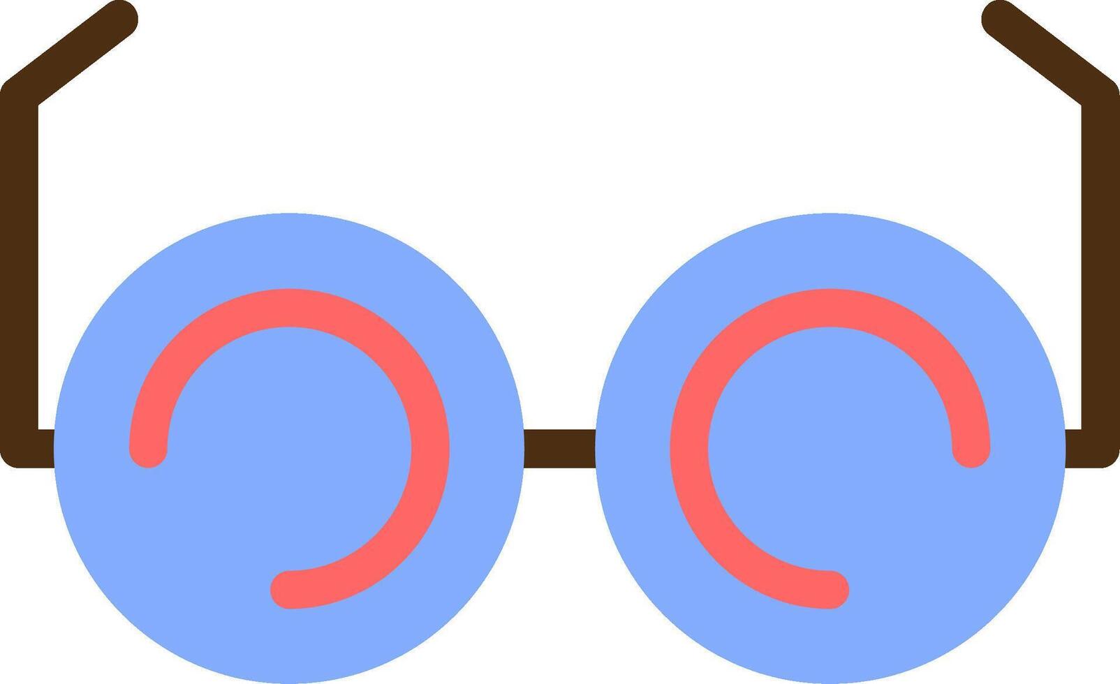 Brille Farbe gefüllt Symbol vektor