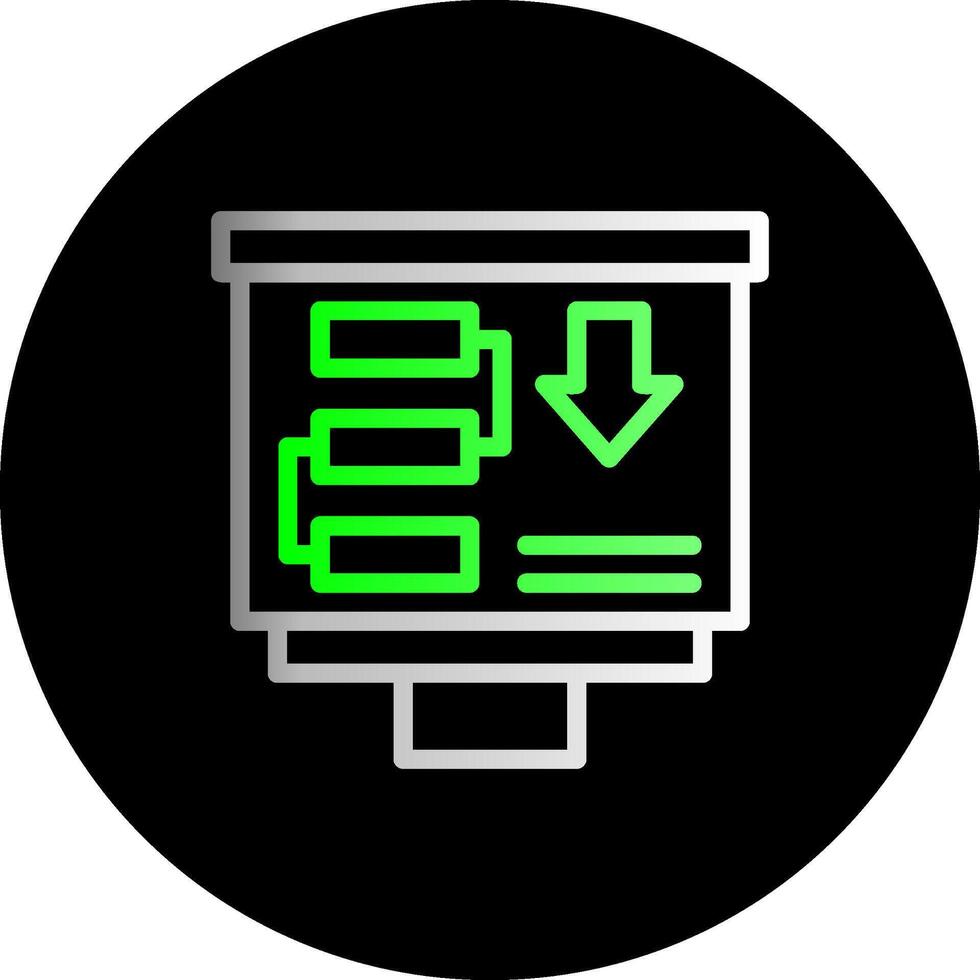 Planung Dual Gradient Kreis Symbol vektor