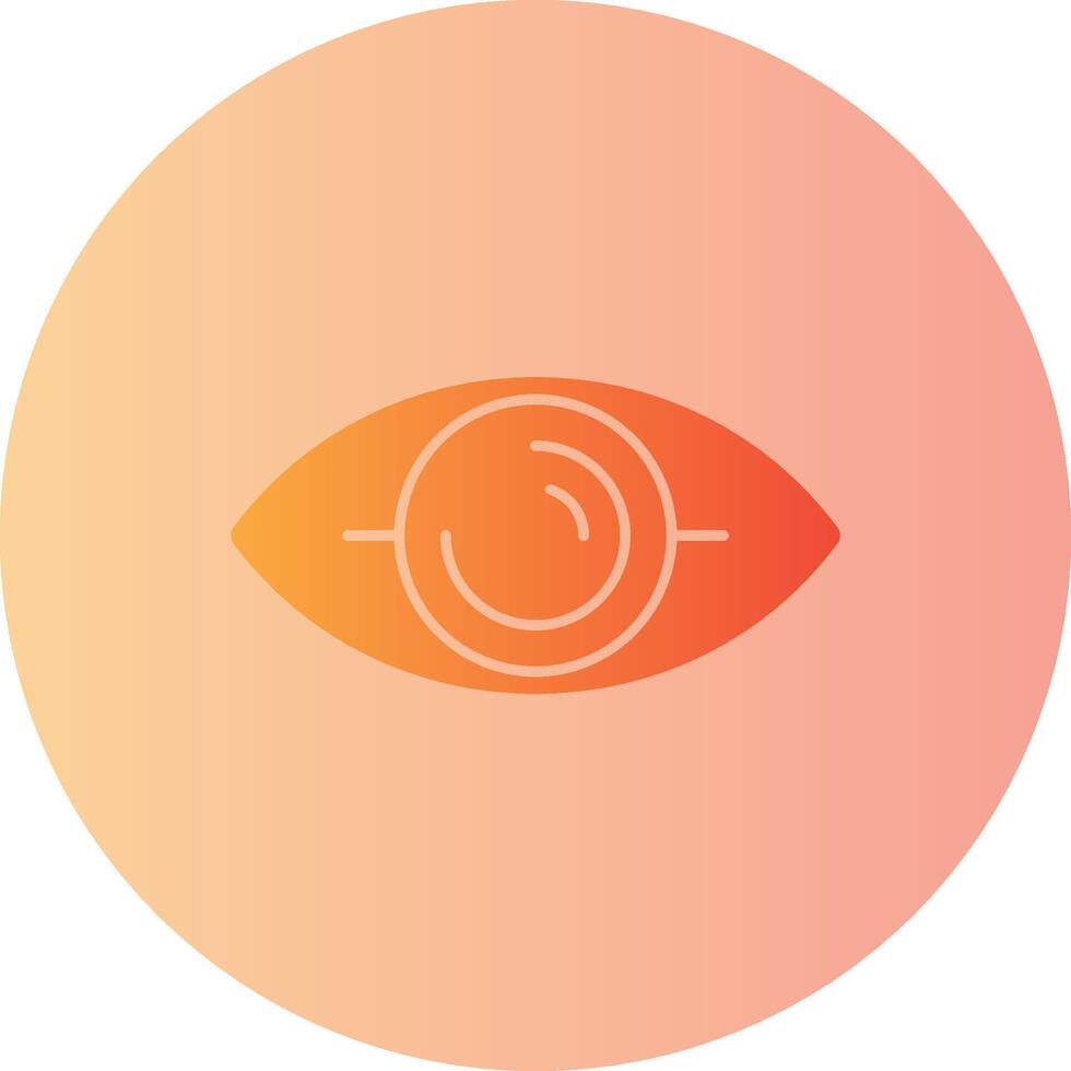 Auge Gradient Kreis Symbol vektor