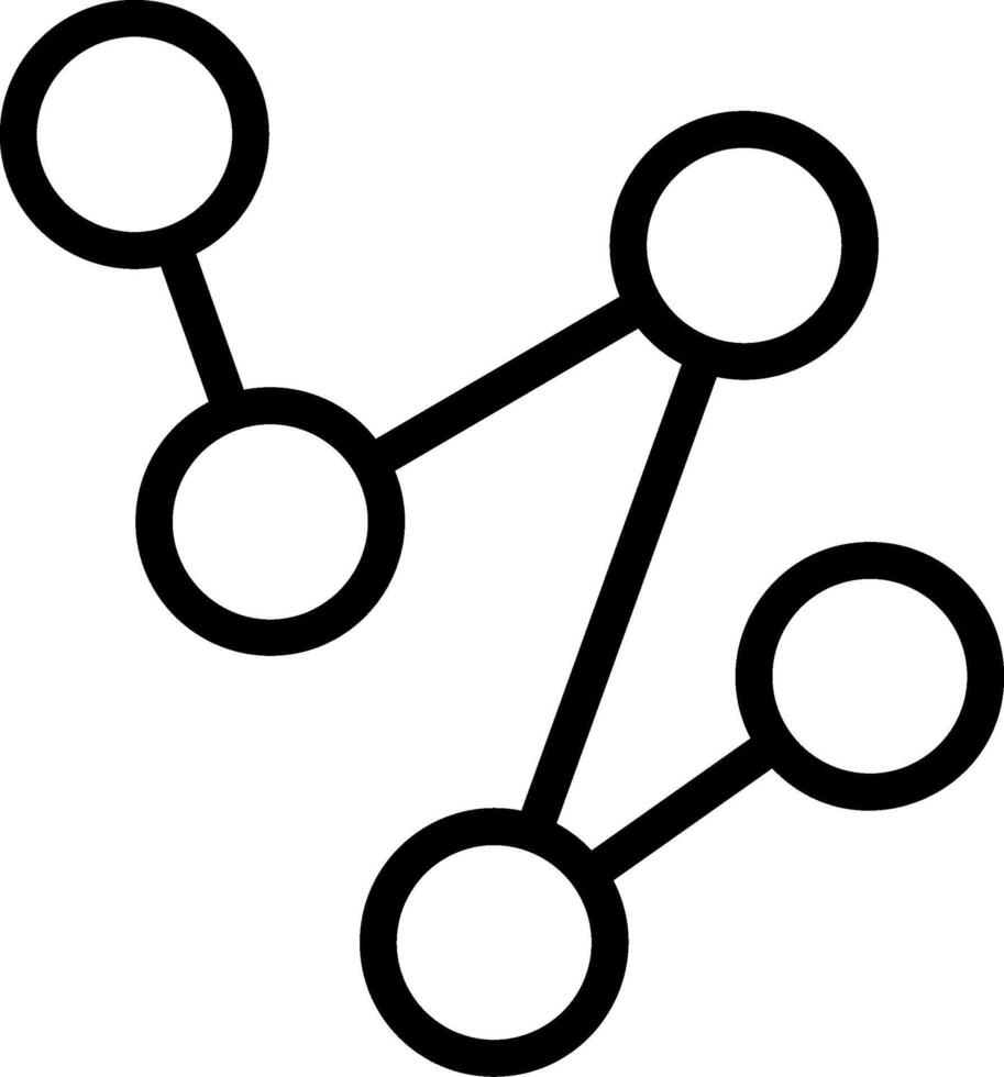 Symbol für die Verbindungslinie vektor