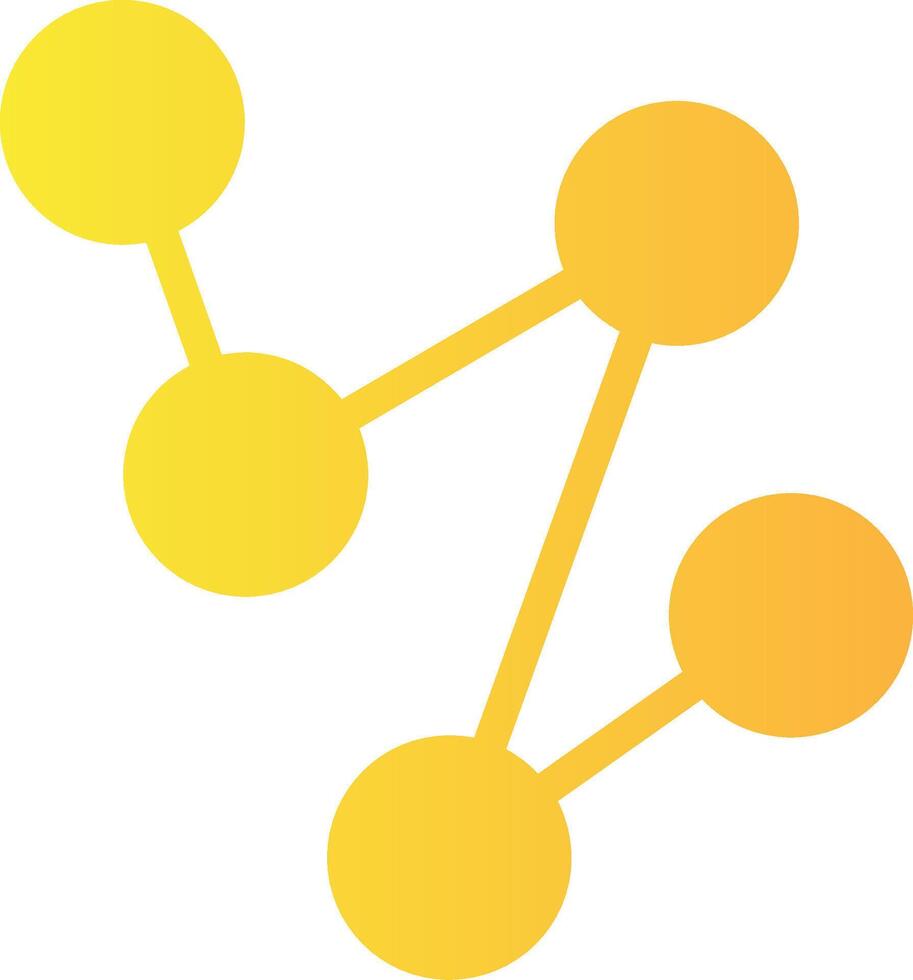 Verbindung solide multi Gradient Symbol vektor