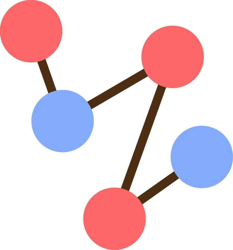 Verbindung Farbe gefüllt Symbol vektor