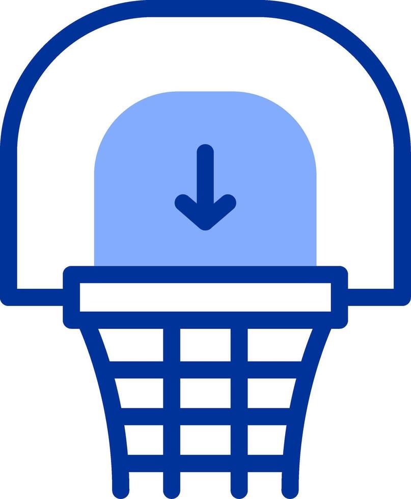 basketboll ring Färg fylld ikon vektor