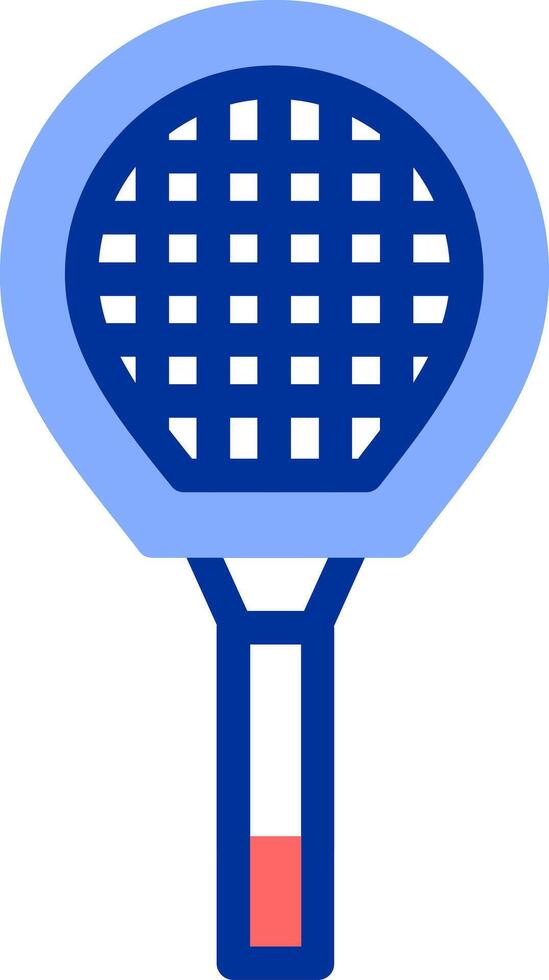 Badminton Schläger Farbe gefüllt Symbol vektor