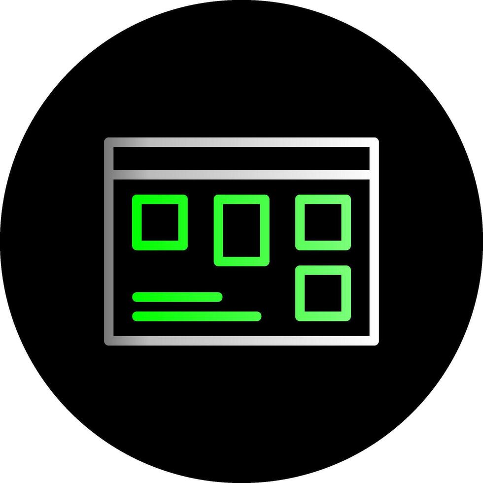 Gedränge Tafel Dual Gradient Kreis Symbol vektor