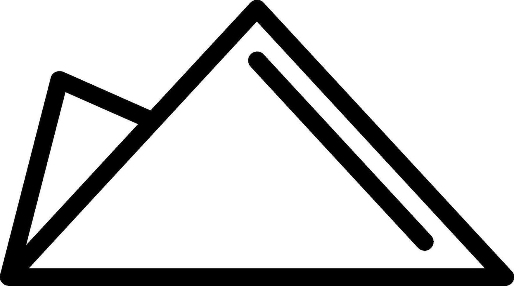 rot Serviette Linie Symbol vektor