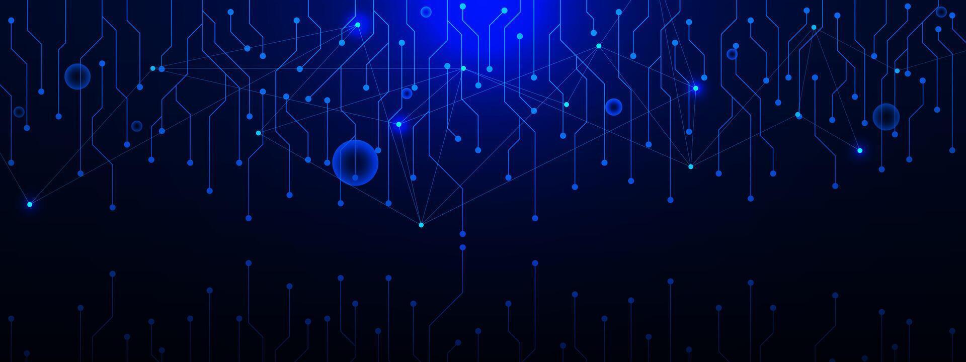 krets styrelse trogen teknologi för data och cyber presentation. modern nätverk förbindelse, kommunikation och vetenskap begrepp bakgrund. vektor illustration.