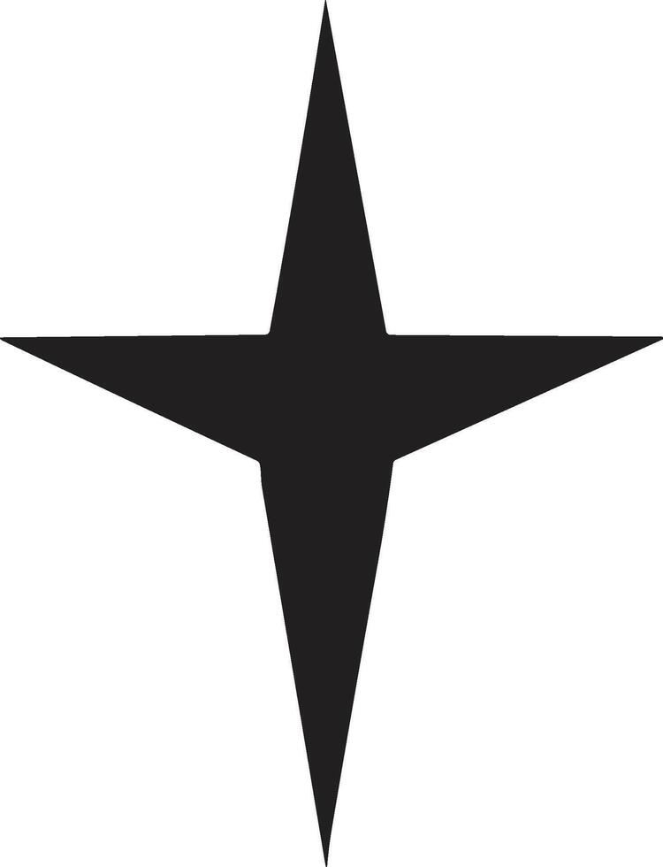 Jahrgang Stil Star Logo im modern minimal Stil vektor