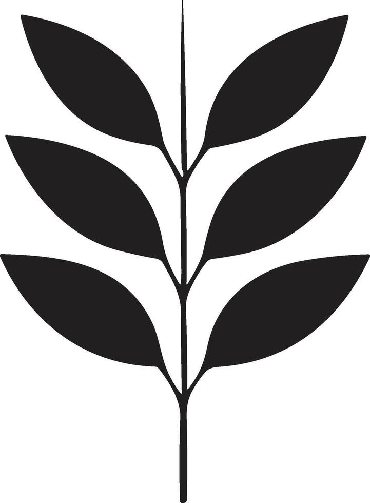 blad och blomma logotyp för yoga i modern minimal stil vektor