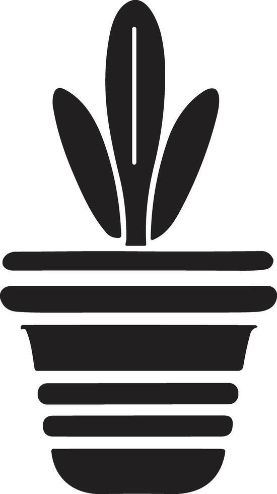 Kaktus Baum Logo im modern minimal Stil vektor