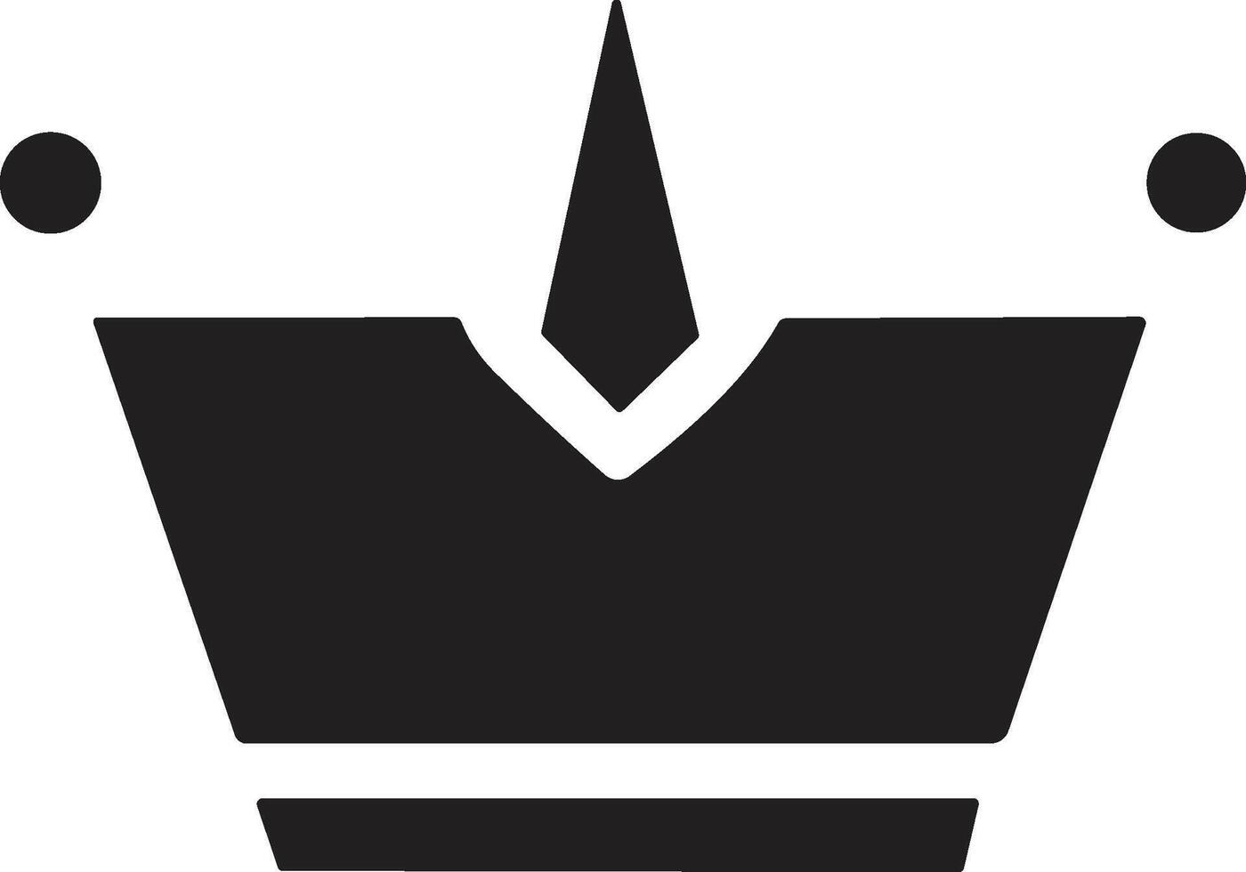 Krone Logo im modern minimal Stil vektor