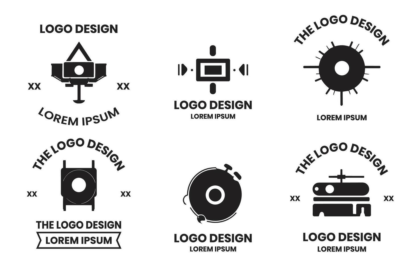 Sicherheit Kamera Logo im modern minimal vektor