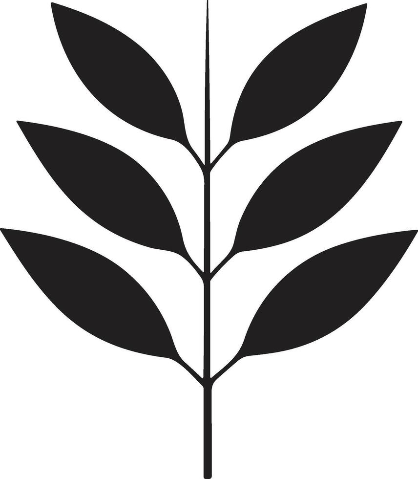 blad och blomma logotyp för yoga i modern minimal stil vektor