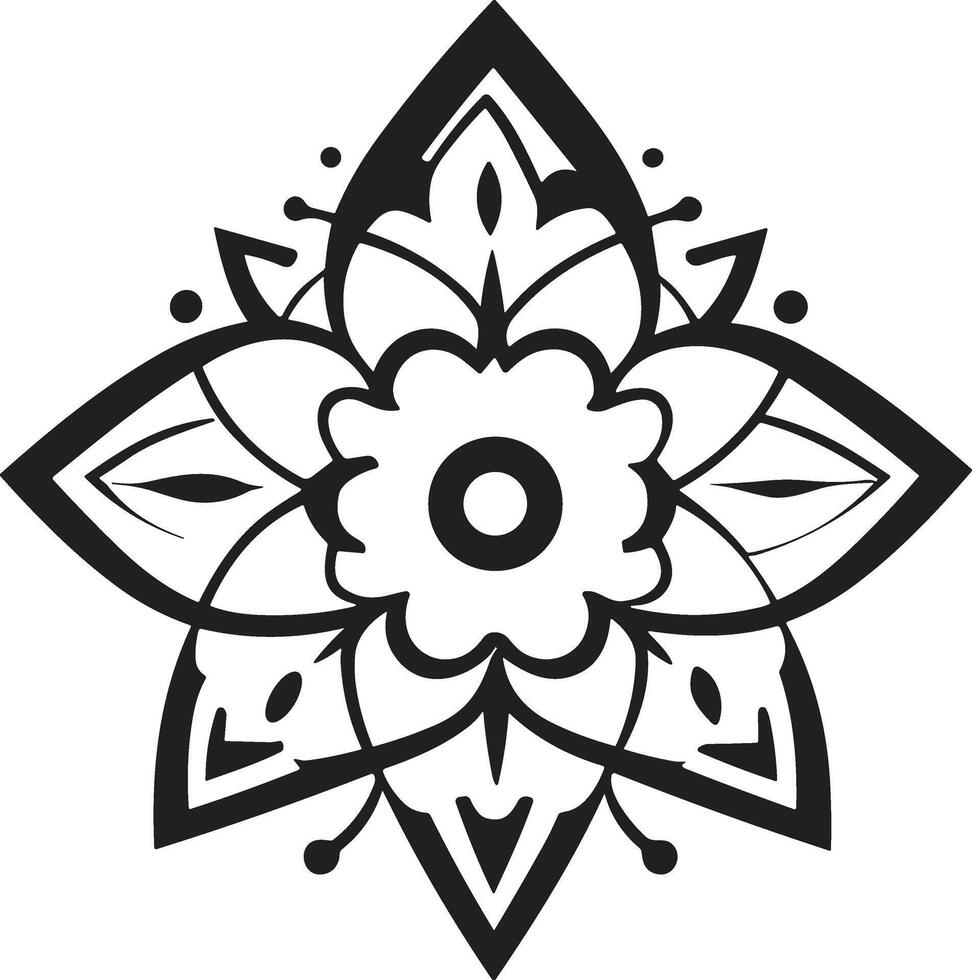 blad och blomma logotyp för yoga i modern minimal stil vektor