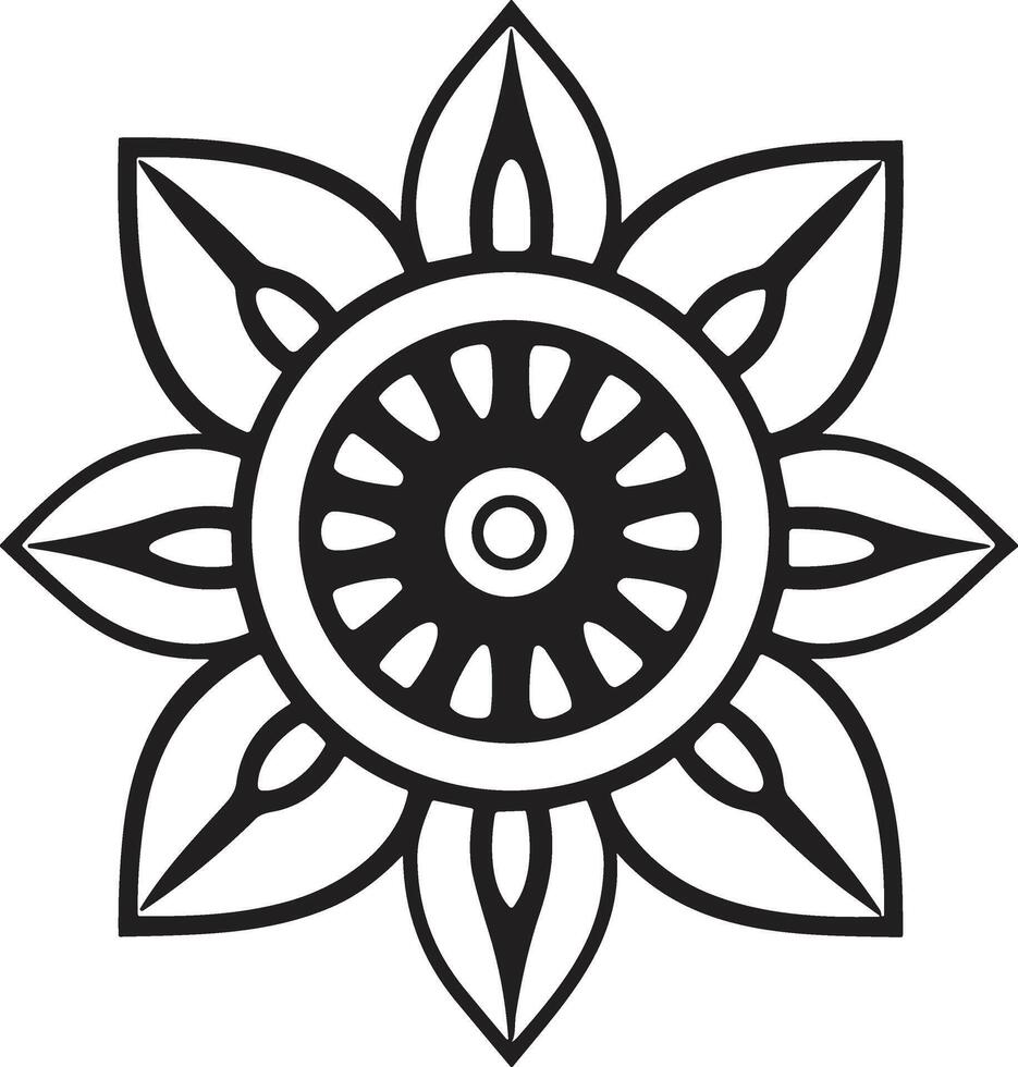 blad och blomma logotyp för yoga i modern minimal stil vektor