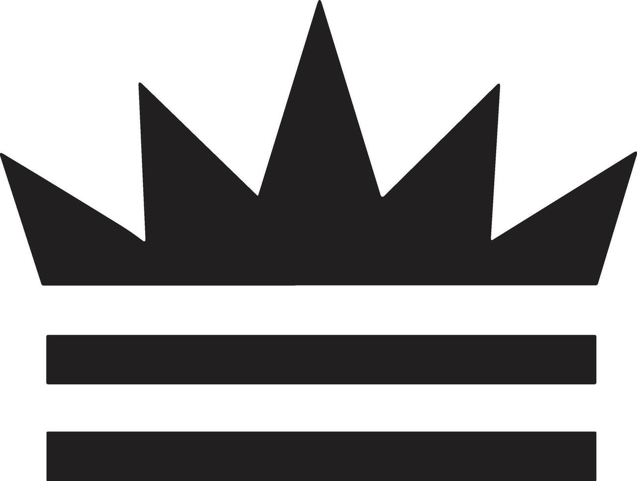 krona logotyp i modern minimal stil vektor