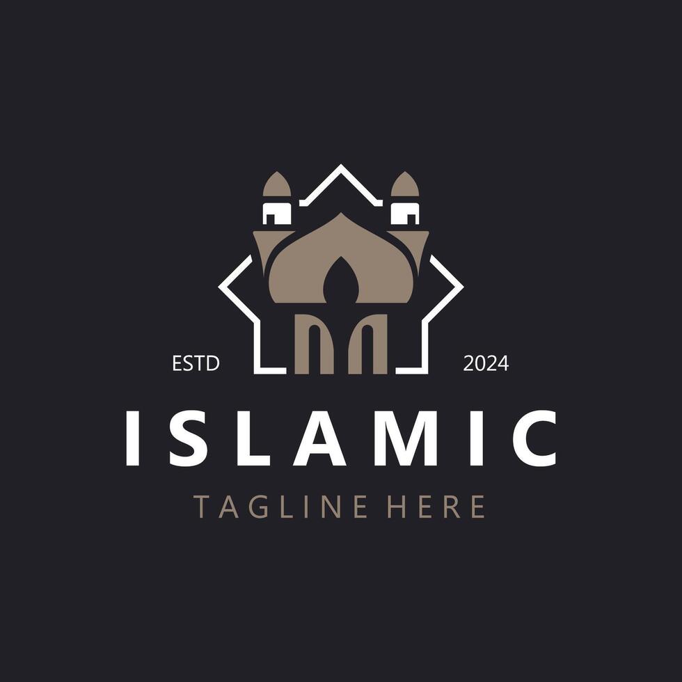 islamisch Moschee Logo Design, Vorlage islamisch, islamisch Tag Ramadan Vektor Grafik kreativ