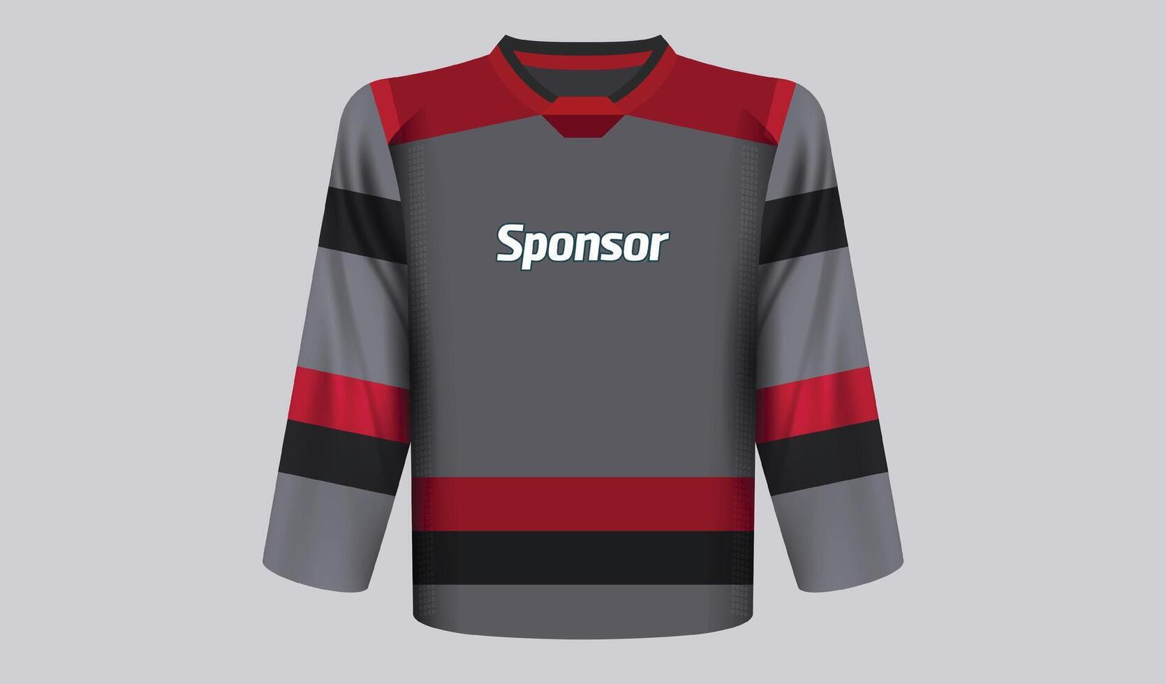 realistisk hockey jersey design vektor