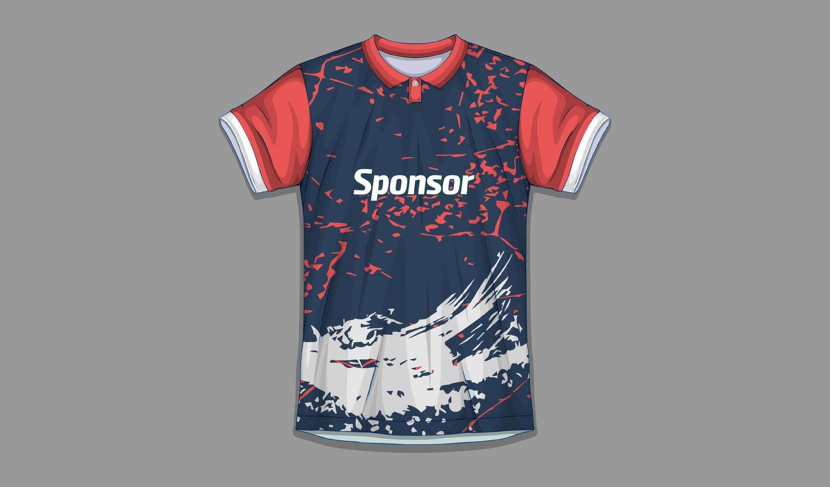 Fußball-Trikot-Design für Sublimation, Sport-T-Shirt-Design vektor