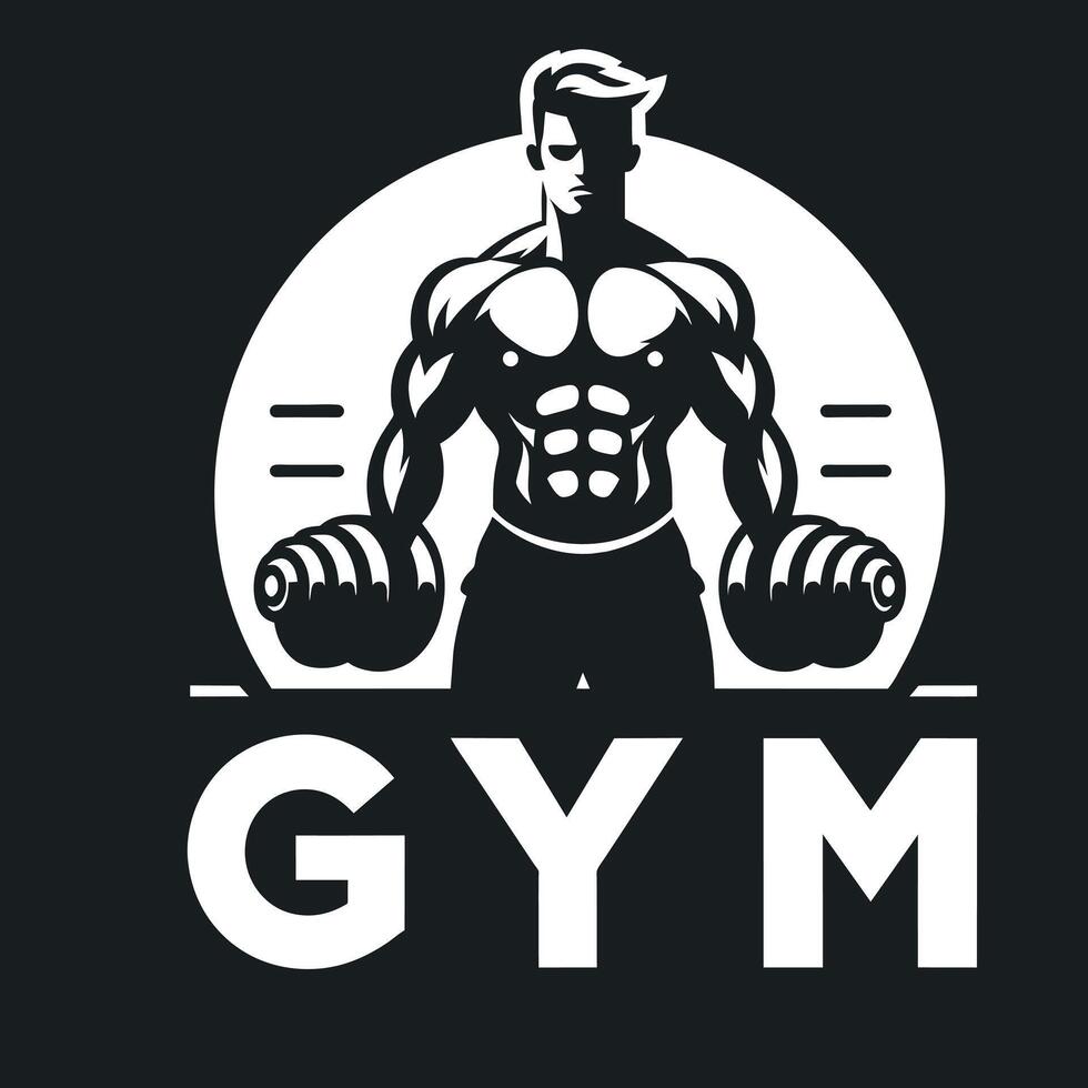 Gym Centrum logotyp, logotyp design för Gym Centrum vektor