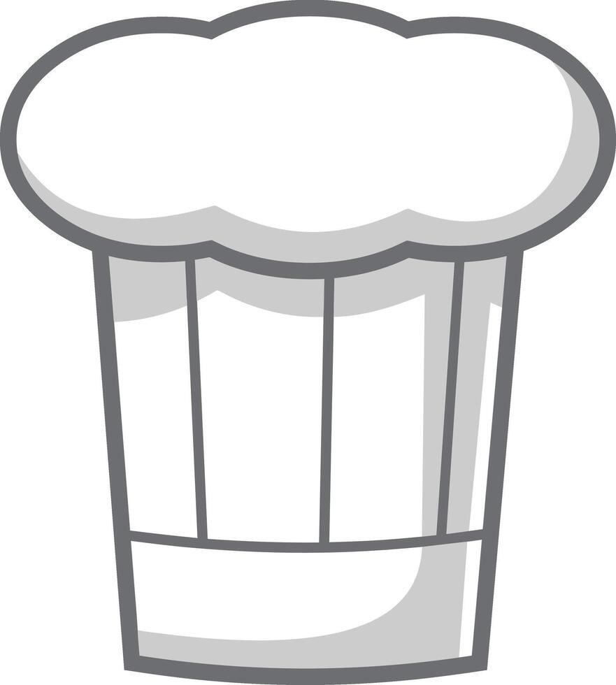 tecknad serie kock hatt. vektor hand dragen illustration isolerat på transparent bakgrund