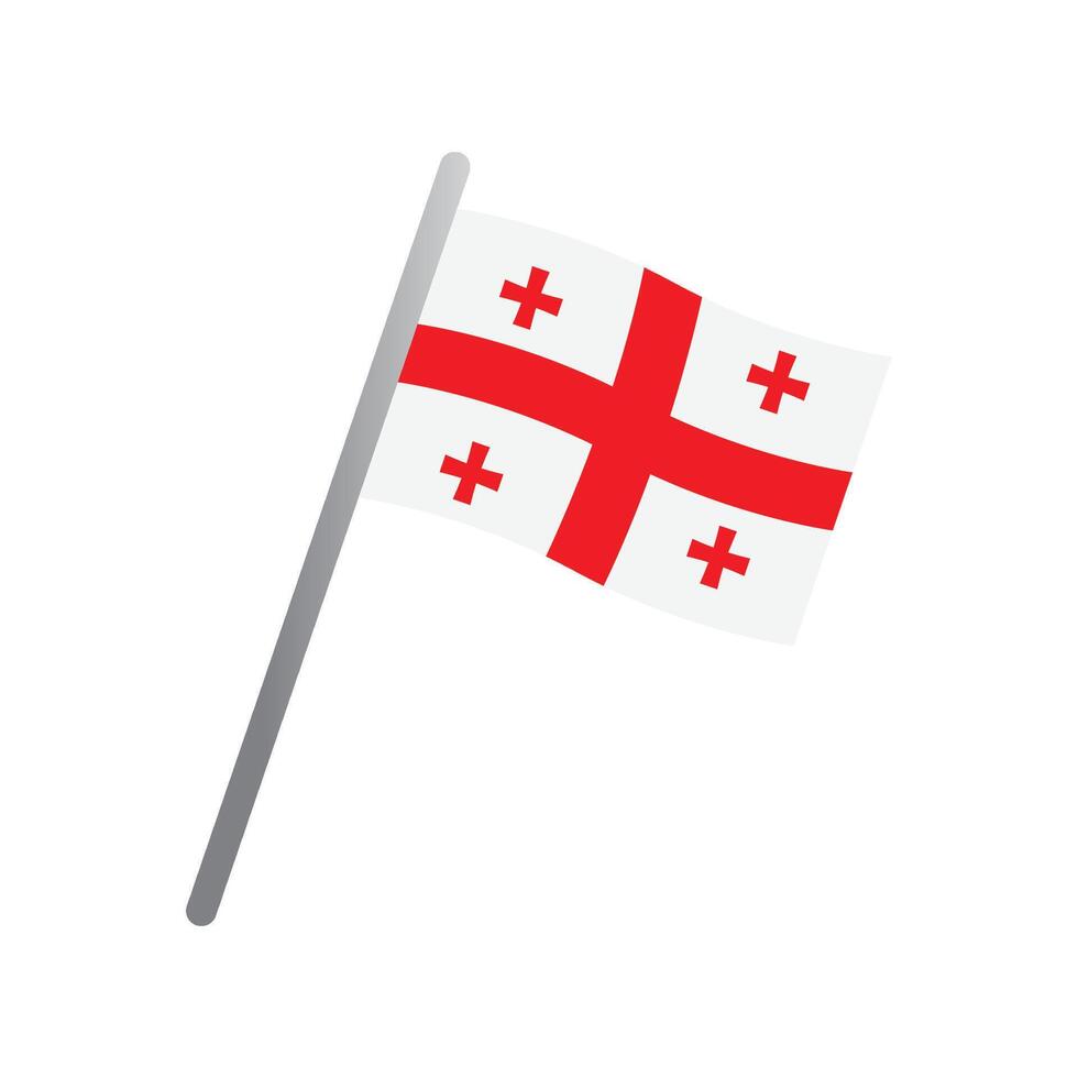 georgien flagga ikon vektor