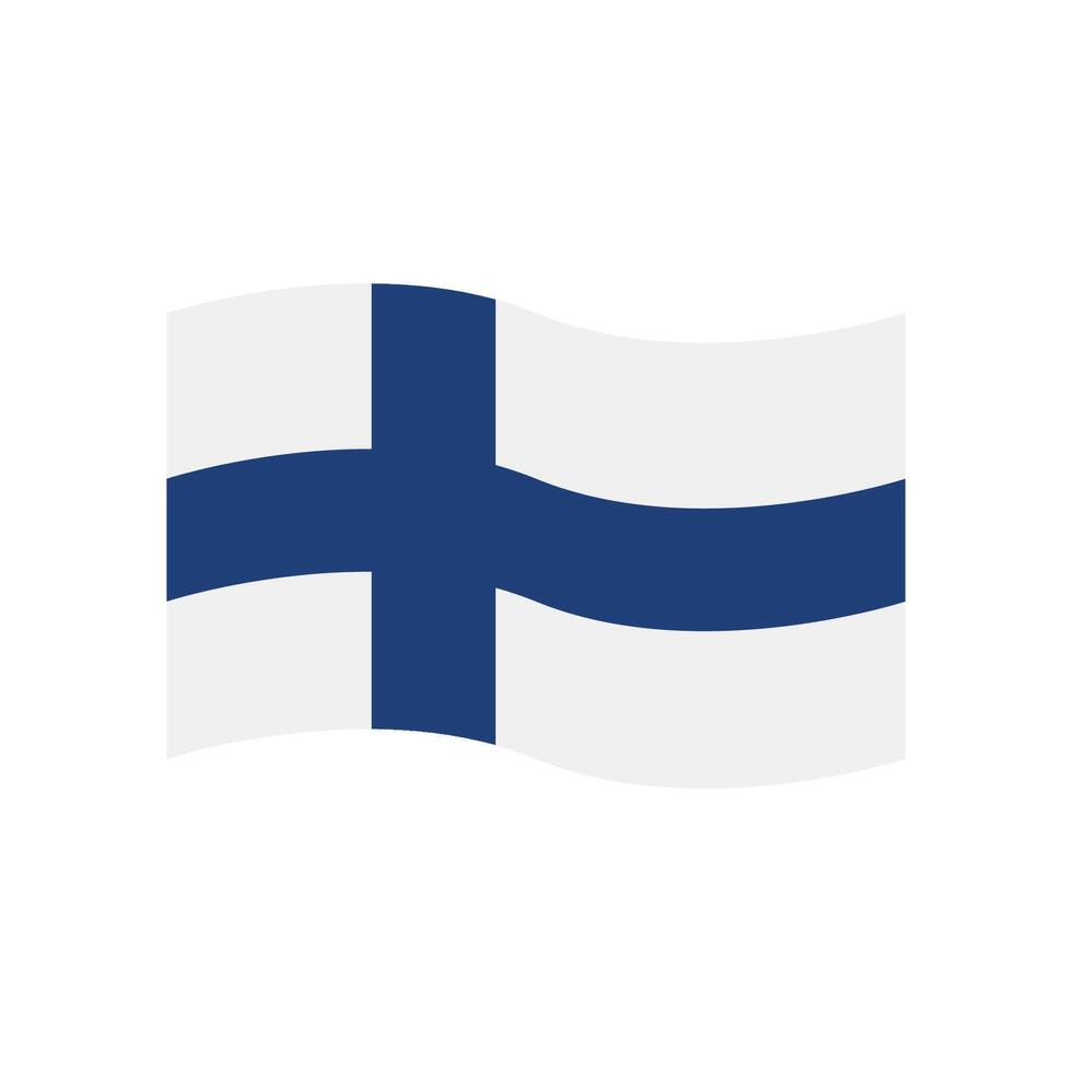 finland flagga ikon vektor