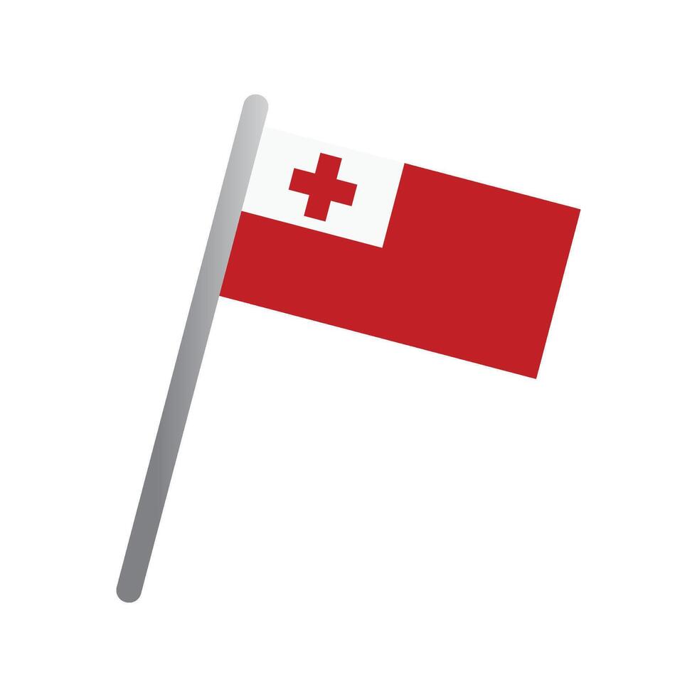 tonganisch Flagge Symbol Vektor