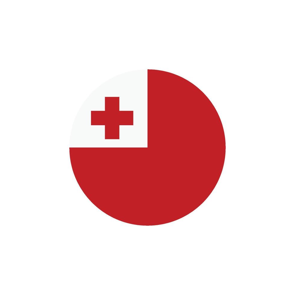 tonganska flagga ikon vektor